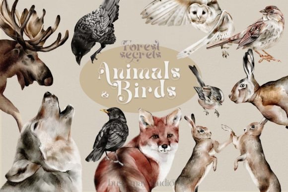 Autumn Forest Animals & Birds PNG: A Creative Toolkit