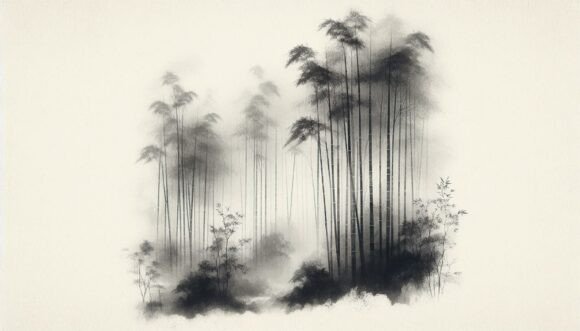 Bamboo Forest in Fog: A Charcoal Font for Moody Design