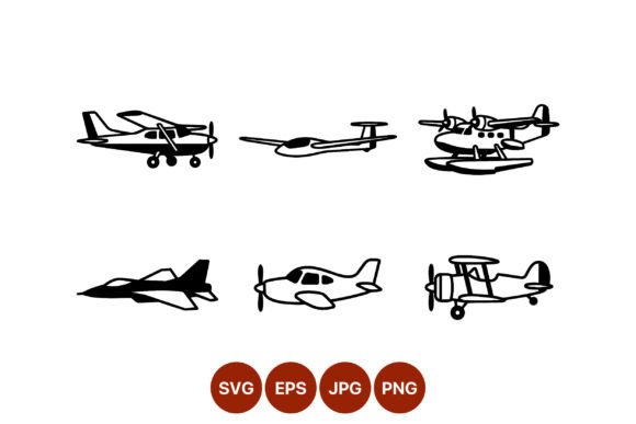 Black and White Airplane Vector Line Art: Elevate Your Visual Projects