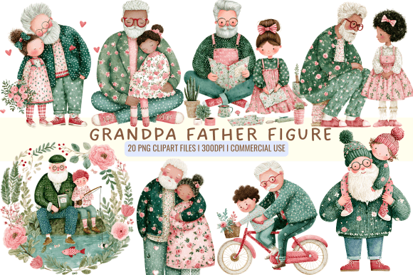 Grandpa & Father Figure Cliparts: A Designer's Guide