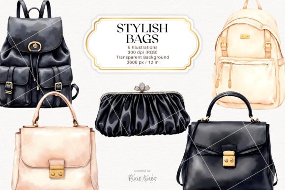 Modern Stylish Bag, Fashion Illustration: A Designer's Fresh Take