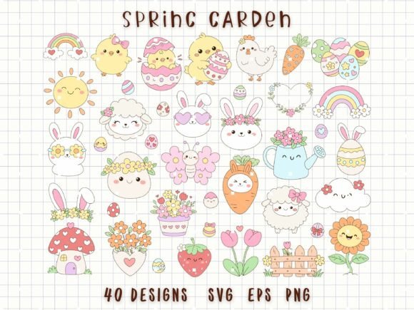 Spring Clipart Cute Garden SVG: A Fresh Take on Seasonal Design